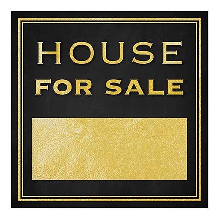 CGsignLab | Kuća na prodaju -Classic Gold Prozor Cling | 5 X5