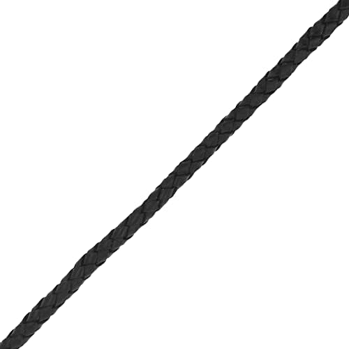 Mandala Corts 6mm Bolo Cord - Bolo pletenica kožna kabela za izradu nakita - okrugla originalna kožna kabel