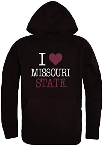 W Republic i Love Missouri Državni univerzitetski univerzitet Fleece Hoodie Dukseri