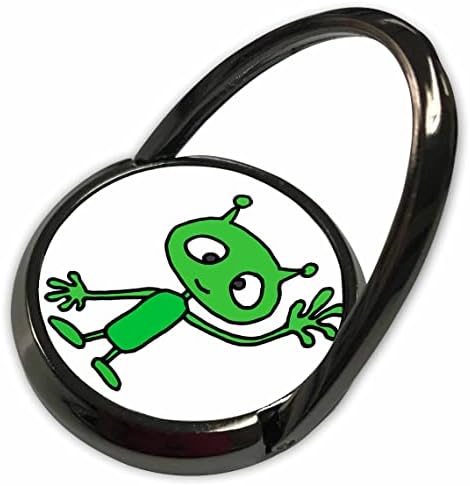 3drose smiješno slatko zeleni martian vanzemaljski mahati crtani film - telefonski prstenovi