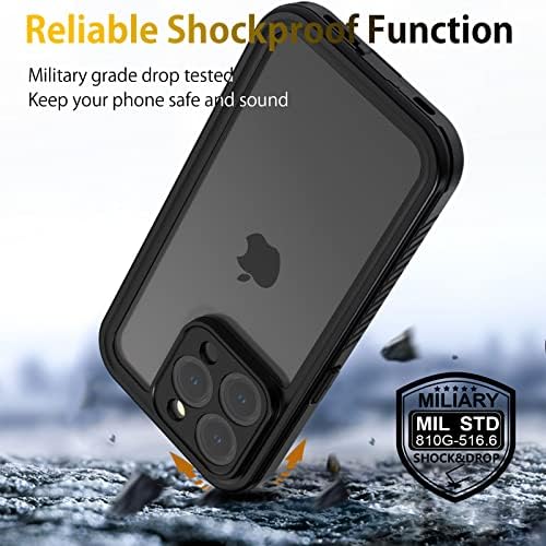 IPhone 14 Pro Case vodootporni, protiv ogrebotine, otporan na udarce za prašinu, sredstvo za prašinu, anti-mrlje,