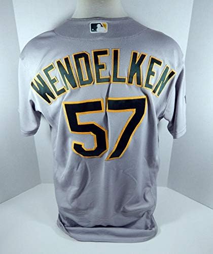 2019 Oakland A Atletics J.B. Wendelken 57 Igra Izdana siva Jersey 150 PS P - Igra Polovni MLB dresovi