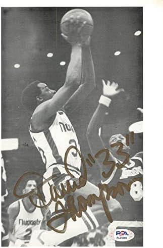 David Thompson potpisao je 8x10 fotografija PSA / DNK Denver Nuggets autogramirani - autogramirani NBA fotografije