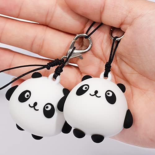 Bpluma 2kom par je telefon Lanyard narukvicu protiv izgubljenog Charm Panda Cartoon privjesak za ključeve