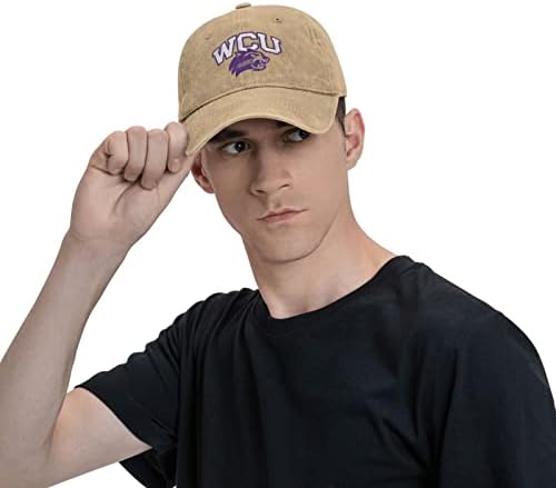 Muške bejzbol kape Univerziteta Zapadna Karolina klasični kaubojski šešir podesivi Stari šeširi za tatu