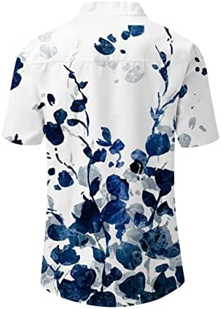 Cvjetni vrhovi za žene 2023 ljetne bluze sa kratkim rukavima Dressy Casual Butt-Down Shirts