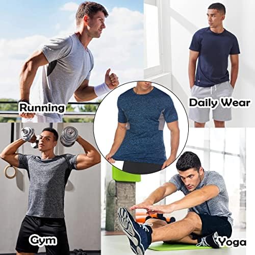 COOFANDY muške 3-5 paket performanse Quick Dry T-Shirts Moisture Wicking Active Athletic tee Shirts