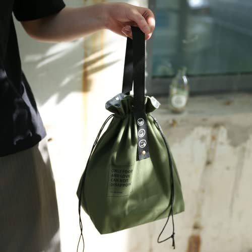 Nipogear Prijenosna Platnena torba za zadebljana izolacijska torba, kutija za ručak za studente,torba za