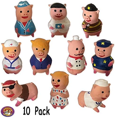 Nevjerojatne proizvode za kućne ljubimce 10 pakovanja malih svinjaka lateks igračaka 10 iz