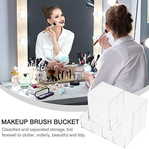 Alipis 1pc Kontejnerska kozmetika Pribor za šminku HAMPUP Hourchar Brush Brush Countertop Organizovanje
