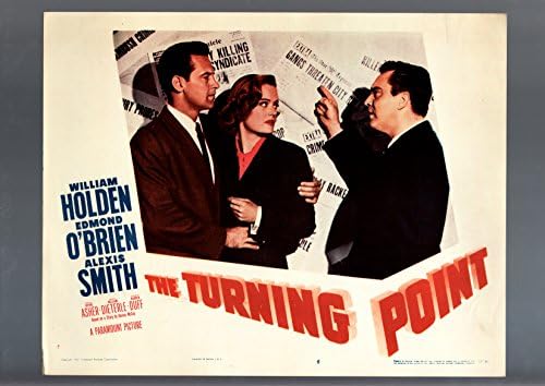 FILMSKI POSTER: PREKRETNICA-WILLIAM HOLDEN-ALEXIS SMITH-1952-LOBI KARTICA NM / MINT