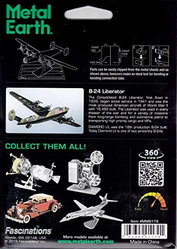 Fascinacije Metal zemlja B-24 Liberator 3d metalni model komplet