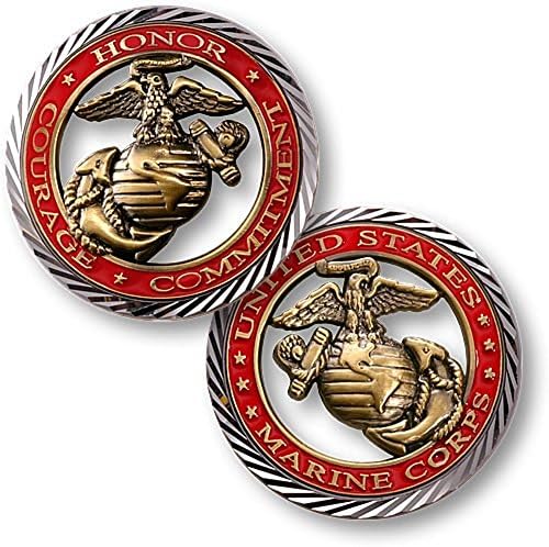 U.S. Marines Corps Core vrijednosti izazova novčić