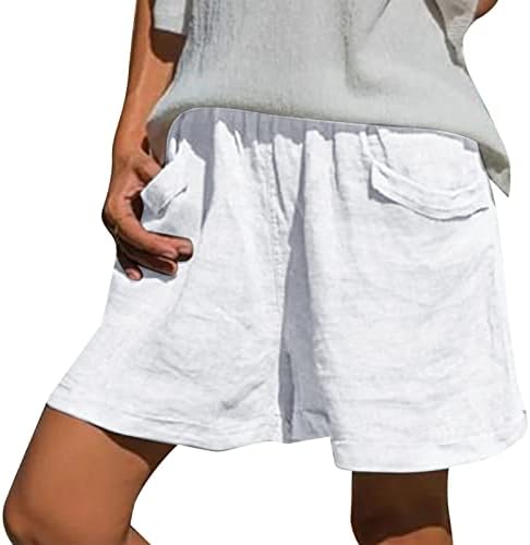 Miashui Plus Size helanke sa džepovima za žene ženske ljetne osnovne opuštene udobne kratke hlače od punog