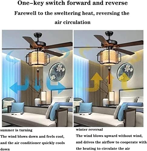 Ventilator strop Jutnet sa lampicama sa setlom drvene plafon i daljinsko upravljanje industrijskim spavaćim