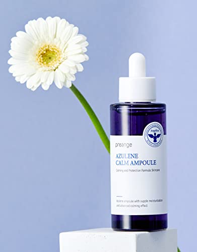 PREANGE Azulene Calm ampula, umirujući Serum za lice sa Angelica Complex, hidratantna & amp; protiv crvenila