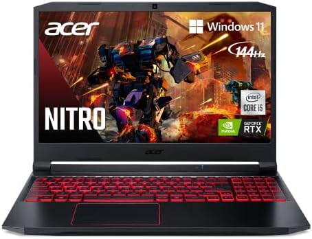 Acer Nitro 5 AN515-55-53e5 Gaming Laptop | Intel Core i5-10300h | NVIDIA GeForce RTX 3050 GPU / 15.6 &