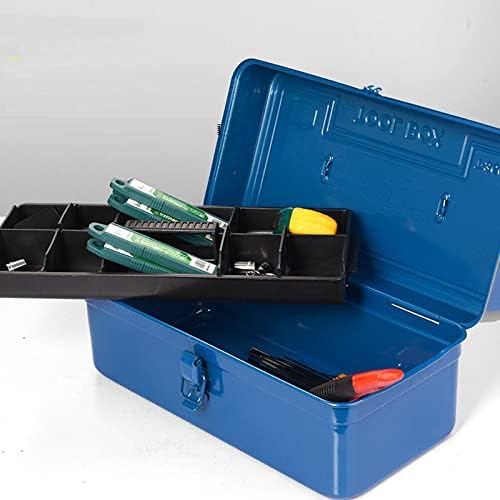 BKDFD kutija za alat Profesionalni kofer vodootporan Prazan organizator Početna Iron Veliki metalni pohranjivanje