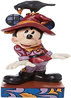 Enesco Jim Shore Disney Tradicije za Halloween Faurcrow Mickey Mouse Figurine, 7.625 inča, višebojna