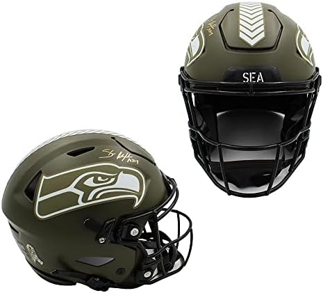 Shaun Alexander potpisao Seattle Seahawks Speed Flex autentični Pozdrav za servisiranje NFL kacige sa PS