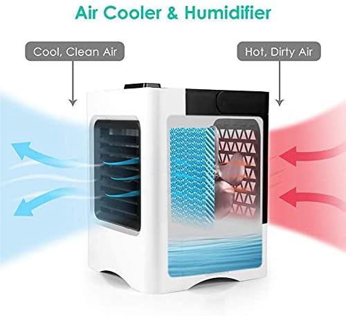 Isobu liliang- - isparni hladnjaci prijenosni klima uređaj, 4 u 1 osobni USB hladnjak zraka Mini pročišćivač