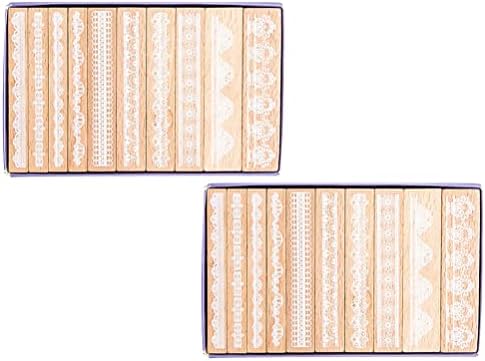 Glineni zanati 2 seta od notebook žigova za ručno izrađene pramere za pramere Alati za košare za bilježnice