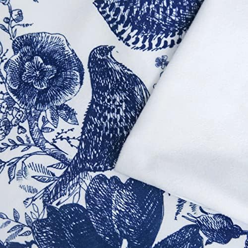 Plavi i bijeli porculan bacanje jastuka navlake set od 2 cvijeća i ptica kauč na kauču navlaka elegantna