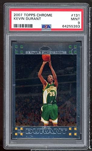 Kevin Durant Rookie Card 2007-08 TOPPS Chrome 131 PSA 9