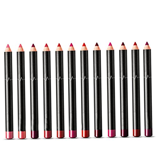 Set olovki za usne 12 boja vodootporna dugotrajna olovka za usne za žene, set olovki za usne, olovka za