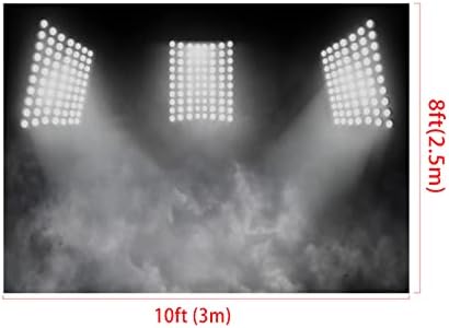 Kate 10x10ft sportski stadion fotografija pozadina umjetnička pozadina za portret Smoky Grey Spotlight Photo