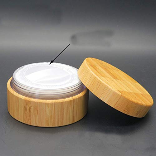 Zhongjiuyuan 2 kom bambuso kozmetička kutija za drvo, prenosivi njegu kože Proizvod prazan tegm, kozmetički