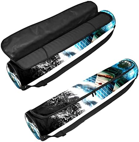 RATGDN Yoga Mat torba, gitara Music Exercise Yoga Mat Carrier full-Zip Yoga Mat torba za nošenje sa podesivim