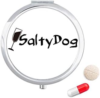 Koktel od slane pseće soli sa džepnom kutijom za skladištenje lijekova za šalice