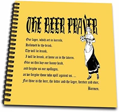 3drose pivo molitva parodija u molitvi obožavanja sa Dirndl Girl-crtanje knjiga