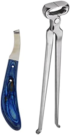 Equinez Tools kopita Nipper 15 i Farrier kopita noževi desne ruke Razor Edge Sharped nehrđajućeg čelika sa plavom ručkom