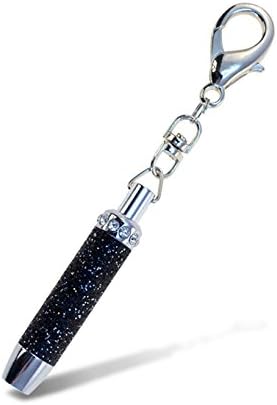 Suzzila crna sjaja blistala bljeskalica, 4 inčna vrhunska LED svjetla BallOposvim modna privjesak za ključeve