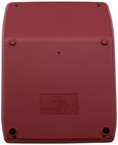 Genie 840 DR 10-znamenkasti radne površine Kalkulator dvostruke snage Kompaktni dizajn tamno crvena