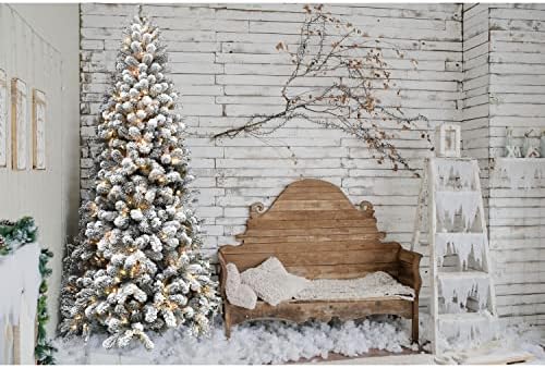 Fraser Hill Farm 7,5-ft. Unatopljeni snijeg alaskana pine umjetno božićno stablo sa čistim pametnim svjetlima