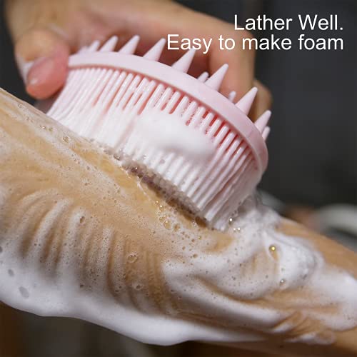 MeetAll 2pack silikonska karoserija i šampon za kosu, 2 u 1 četkica za kupanje i šampon, masažer za stražnju