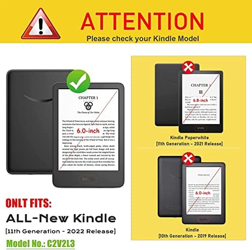 Stalak za 6 inča Kindle 11. generacije 2022. izdanje,, sa automatskim spavanjem/buđenjem/magnetnim zatvaračem