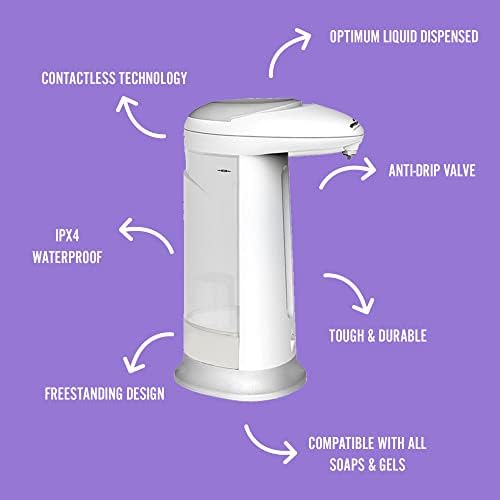 Automatski dozator sapuna, dozator sapuna bez dodira 300ml sa infracrvenim senzorom pokreta ručni dozator