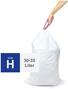 Kompatibilan sa simplehman kodom H - 50 Brojeva izdržljive prilagođene plastične vreće za smeće W / crtanje