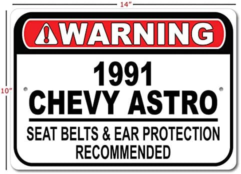 1991 91 Chevy Astro Seat Betl Preporučeni brz automobil, metalni garažni znak, zidni dekor, GM Znak automobila
