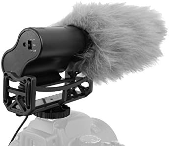 Mikrofon visoke osetljivosti sa vetrobranskim staklom & amp; dead Cat Wind Muff za Panasonic HC-WX970