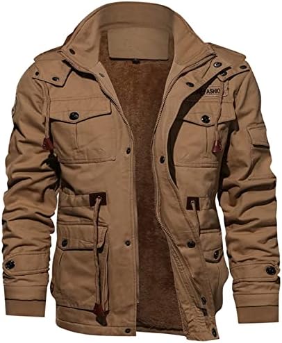 Zimske jakne za muškarce, softshell prekrivena zgušnjava runo obložena odjeća, slim Fit Topla Flannel Jesen