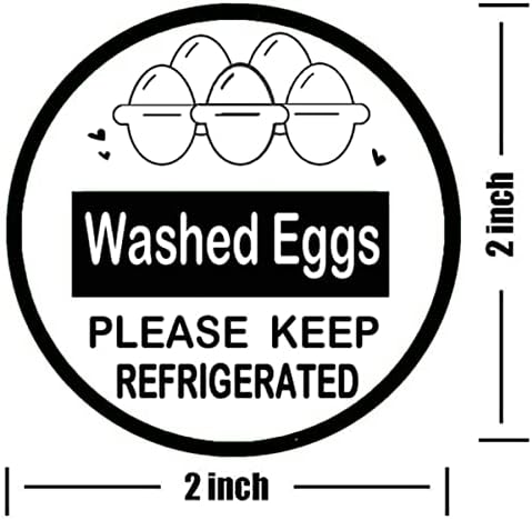 Remarkabel oprana jaja Molimo čuvajte u hladnjaku kartonsku naljepnicu, 2 inča okrugle samoljepljive kartonske
