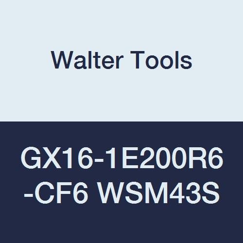Walter Alati GX16-1e200r6-CF6 WSM43S Carbide Tiger-Tec indeksirani umetak za okretanje, 0.008 ugaoni radijus