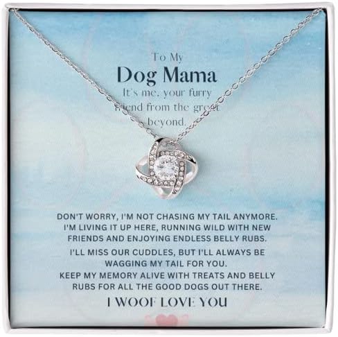 Ogrlica za pse za žene-ogrlica Za moju mamu psa sa privezkom za spomen psa - 14k pozlaćena ogrlica za ljubitelje