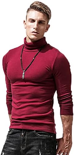 GYRUICHI Muška majica sa Dolčevicom termo Dugi rukav osnovni sloj termo donji veš lagani gornji deo pulovera