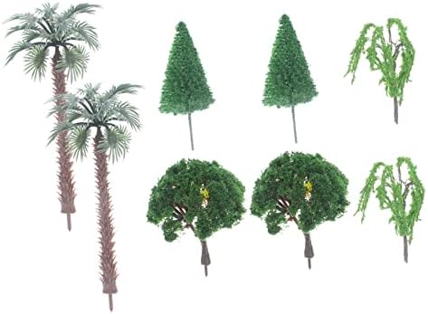 Abaodam 24 kom drveće Model minijaturni dekor dekorativni dodatak simulacija vrt pejzaž Mini Prop Micro